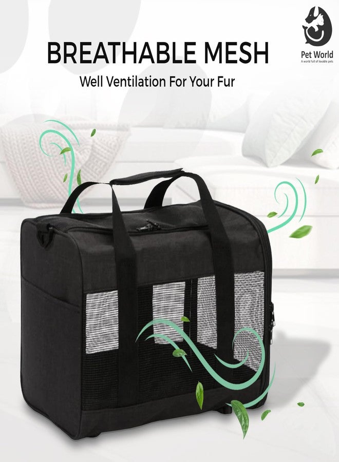 PET World Large Soft-Sided Pet Carrier Bag - Durable Mesh, Lightweight & Portable Travel Bag for Cats, Dogs & Small Pets - Comfortable & Secure Design - Image 5
